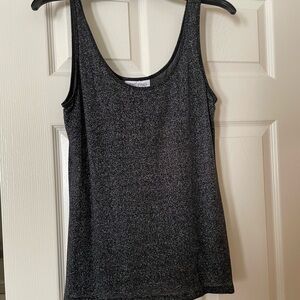 Black sparkle tank top